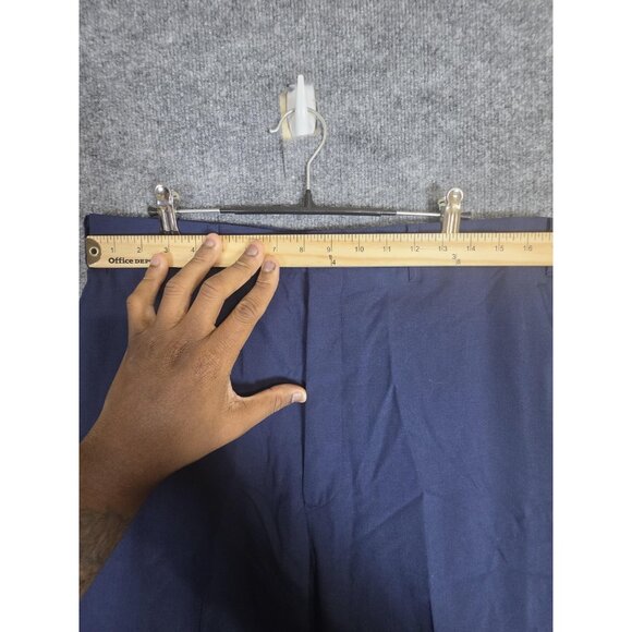 Vintage USAF Dress Pants Mens 36L AF Blue 1608 Poly Wool Tropical Uniform 90s - Picture 4 of 13